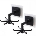 360 ° Rotating Folding Hook Self-Adhesive Wall Hook Hanger Sticker Mounted Utensil Hanging Storage Organizer Rotary Hook  {Pack of 1 }